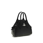 Vivienne Westwood Black Calf Leather Bos Taurus Shoulder Bag