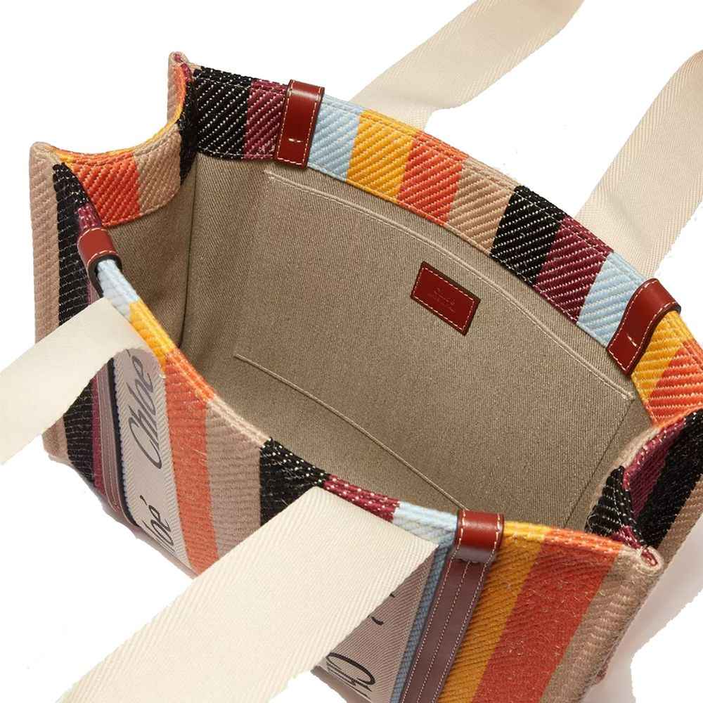 Chloé Beige Linen Tote Bag