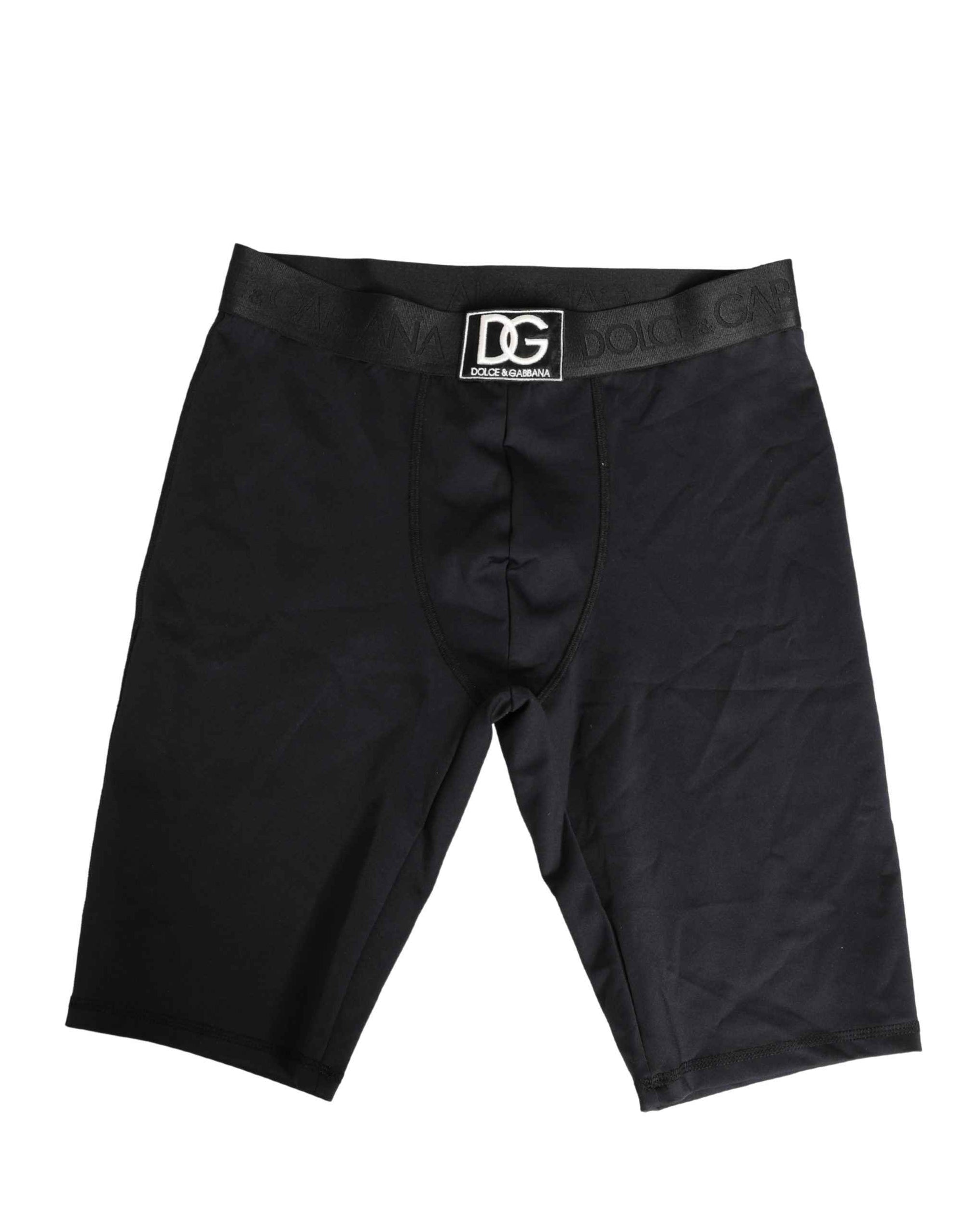 Dolce & Gabbana Black Logo Waistband Men BoxerShorts Underwear
