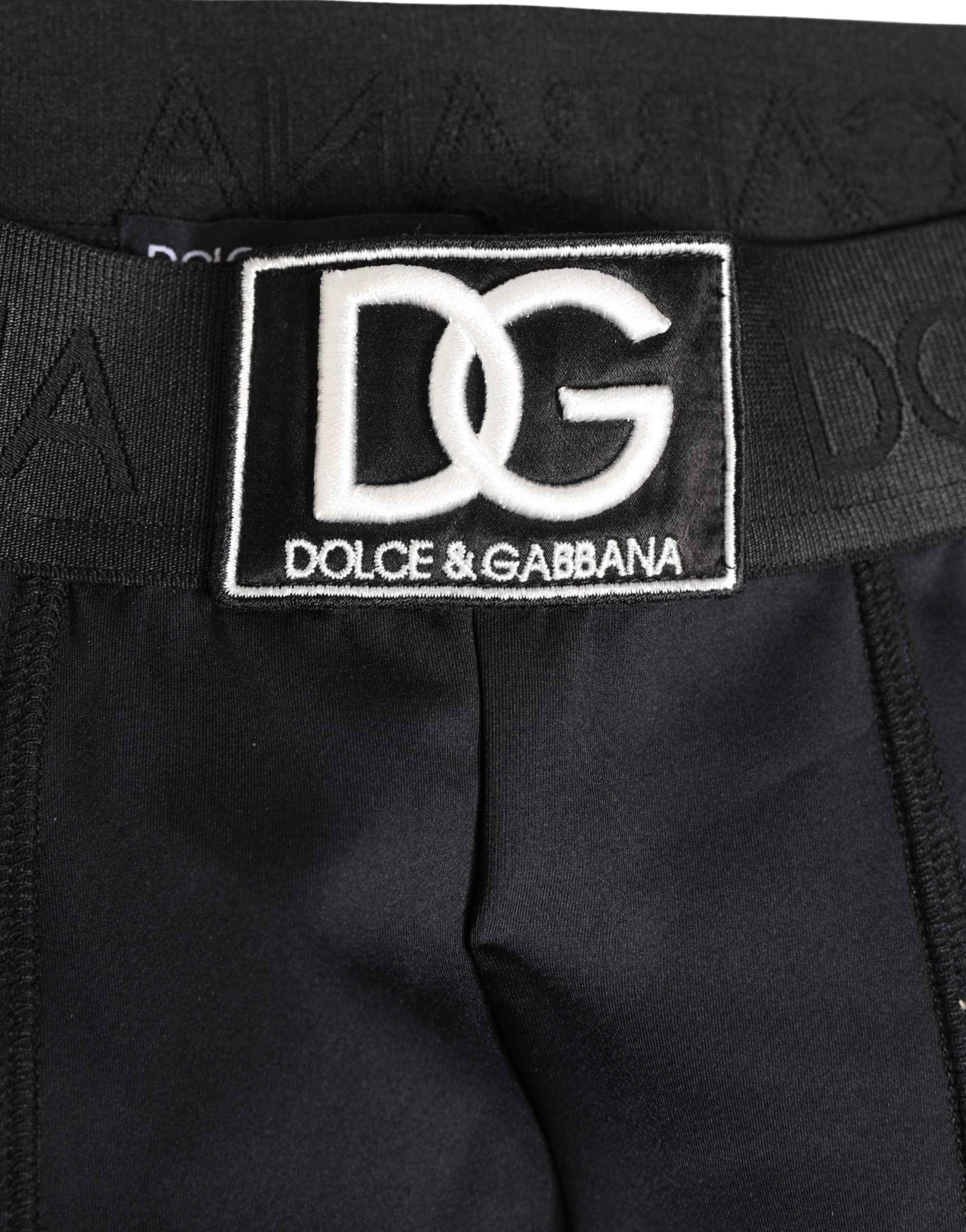 Dolce & Gabbana Black Logo Waistband Men BoxerShorts Underwear