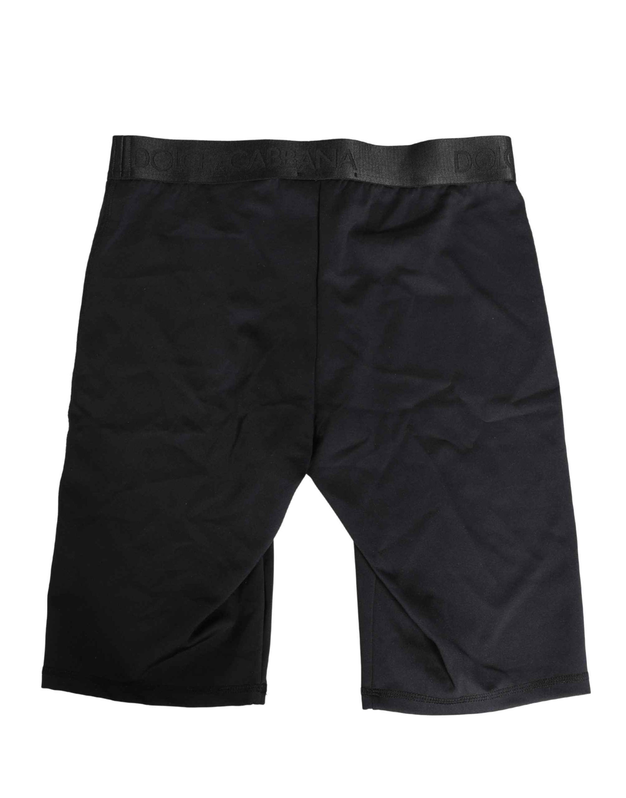 Dolce & Gabbana Black Logo Waistband Men BoxerShorts Underwear