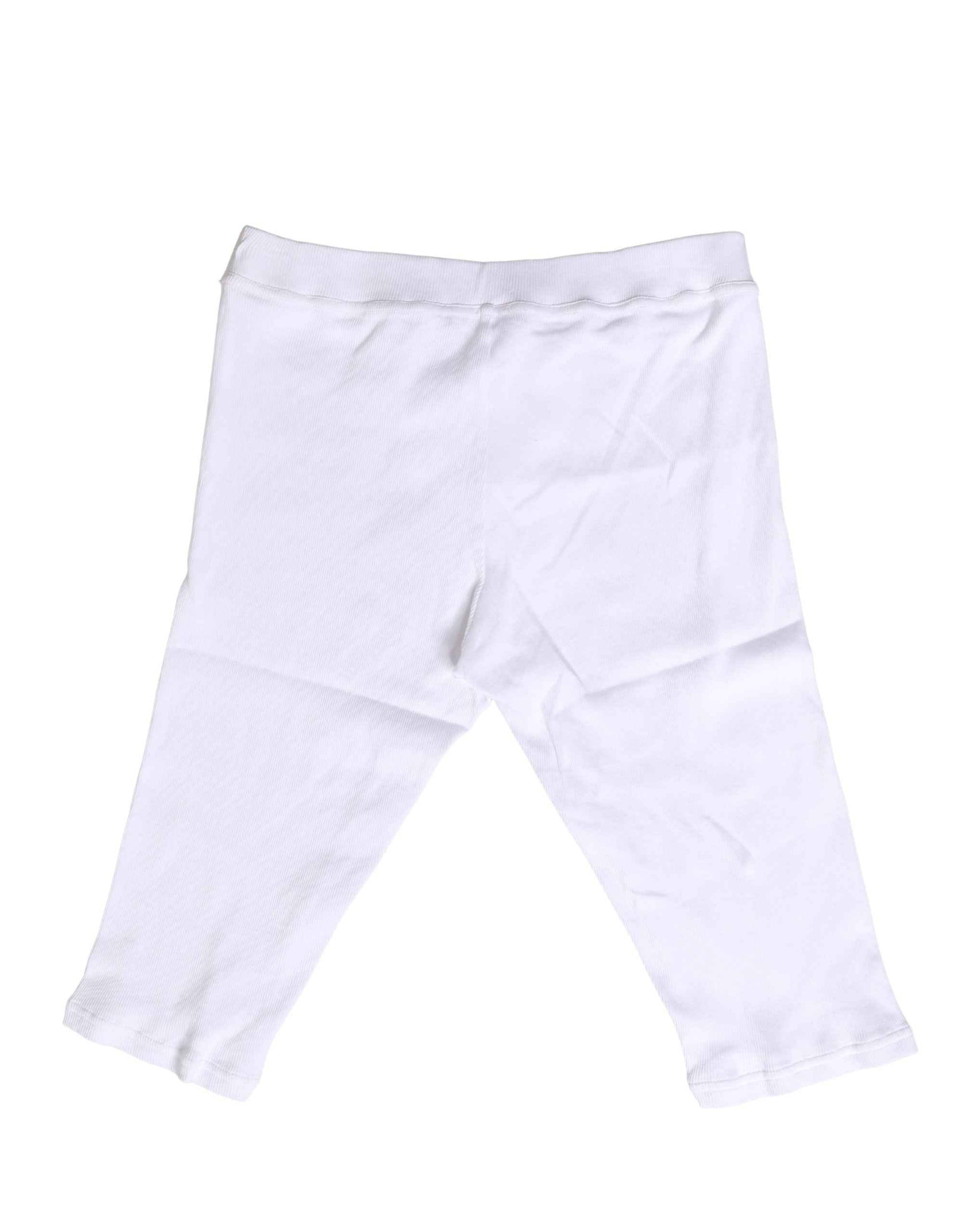 Dolce & Gabbana White Cotton Short Johns Men Pants Underwear