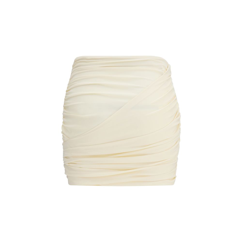 Magda Butrym Beige Fabric Mini Skirt