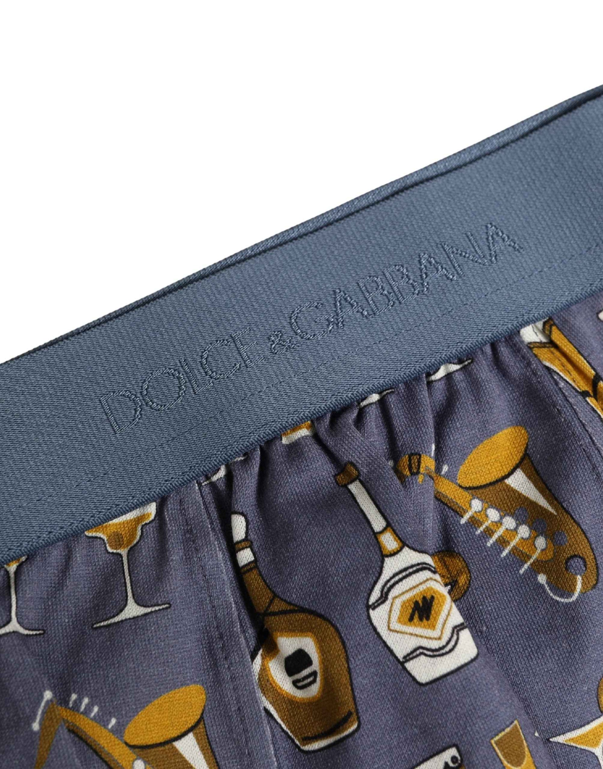 Dolce & Gabbana Gray Jazz Cocktail Men Brando Brief Underwear