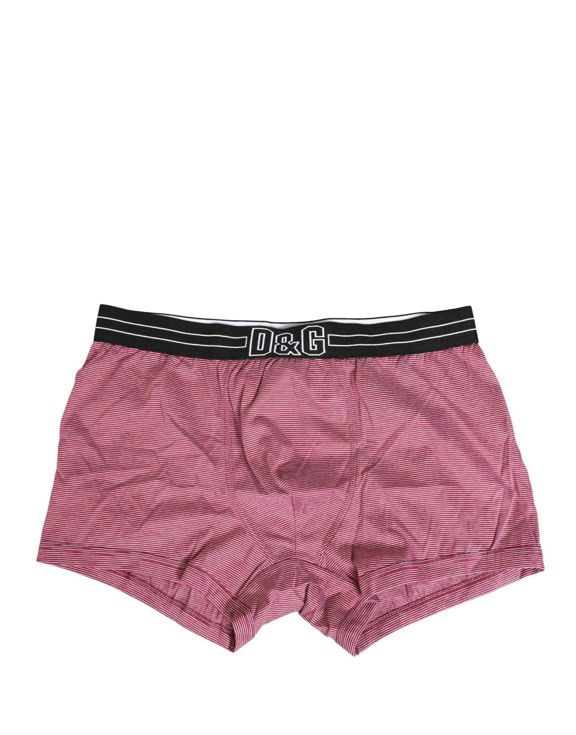 Dolce & Gabbana Pink D&G Logo Cotton Regular Boxer Underwear