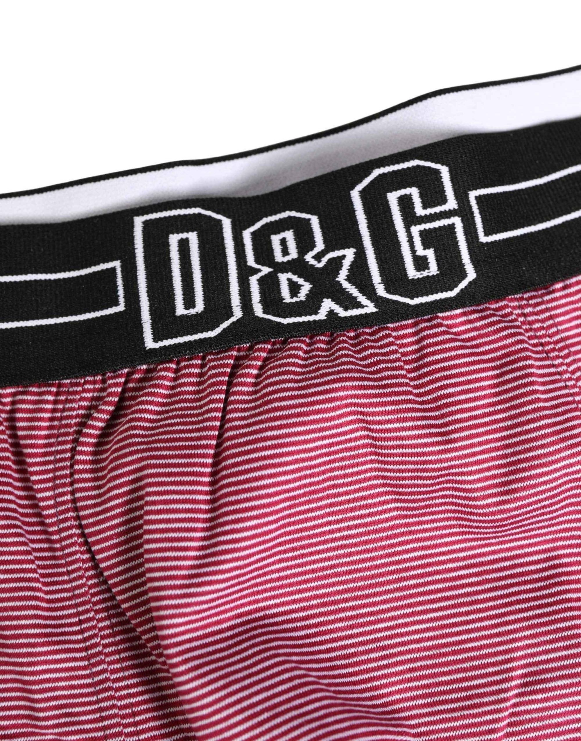 Dolce & Gabbana Pink D&G Logo Cotton Regular Boxer Underwear