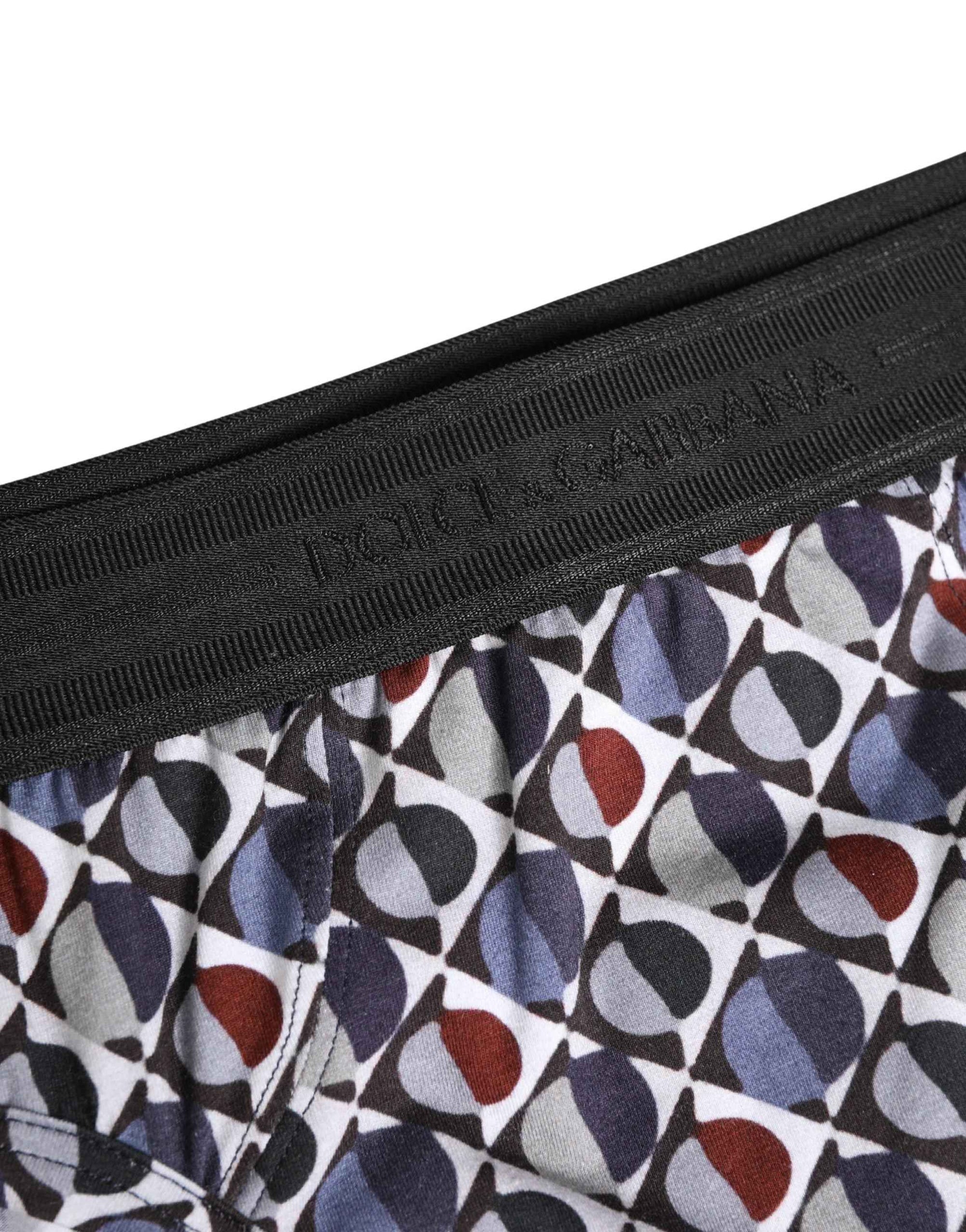 Dolce & Gabbana Multicolor Patterned Men Midi Brief Underwear