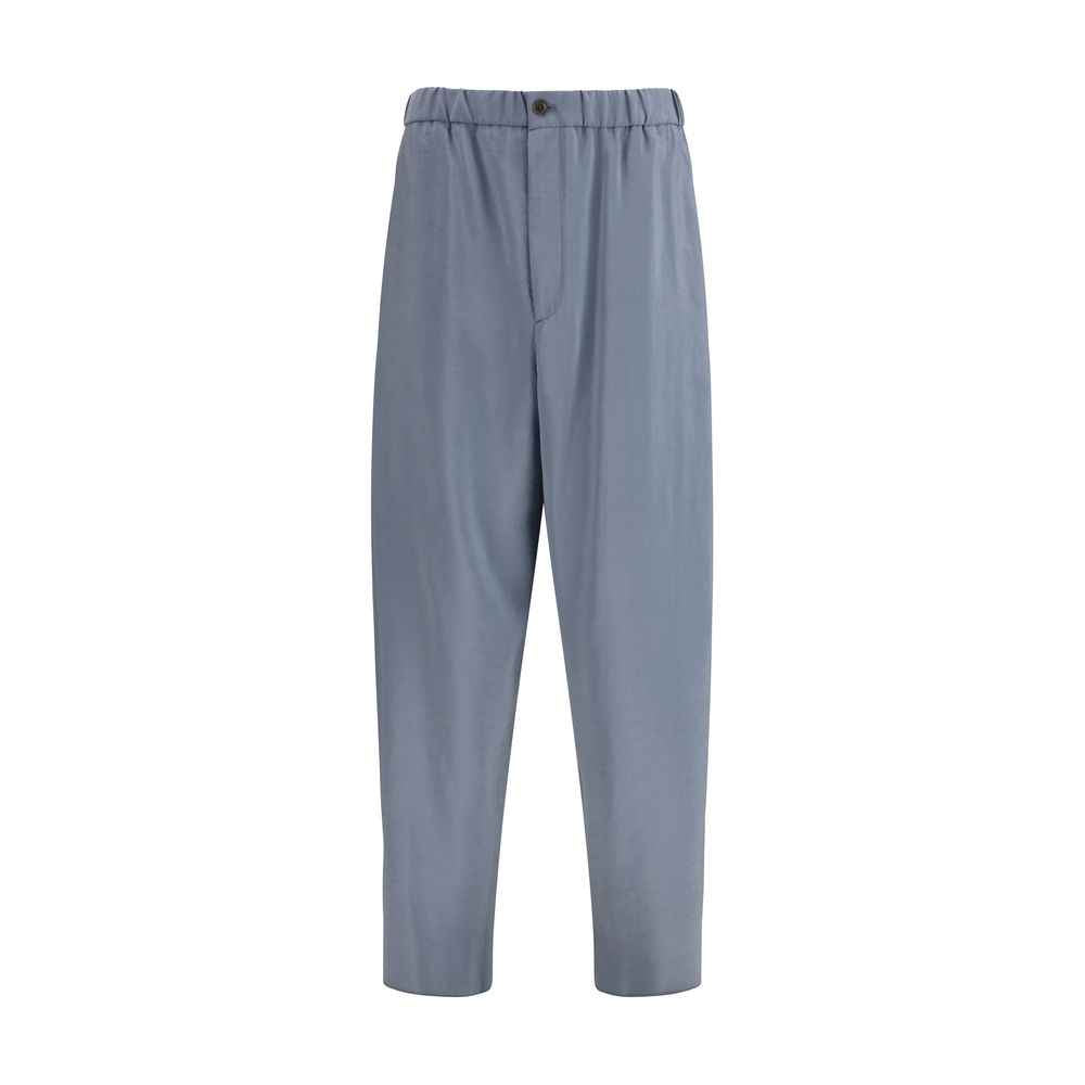 Giorgio Armani Gray Silk Casual Pants
