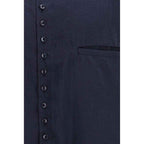 Giorgio Armani Blue Silk Dress Shirt