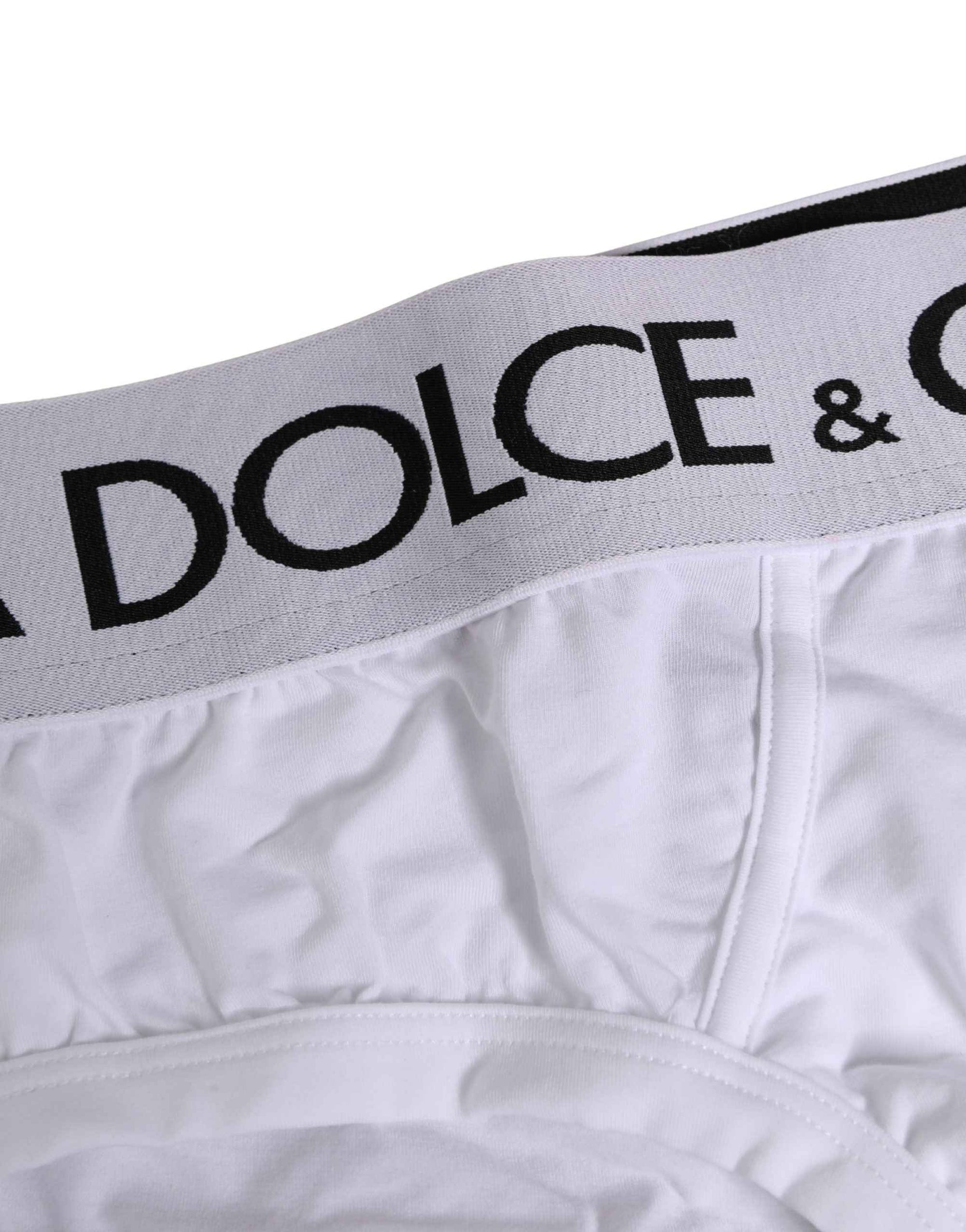 Dolce & Gabbana White Cotton Stretch Brando Brief Underwear