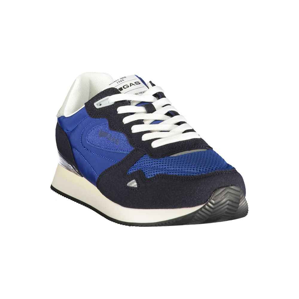 Gas Blue Polyester Men Sneaker