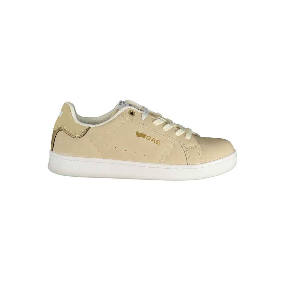 Gas Beige Polyester Athletic Sneakers