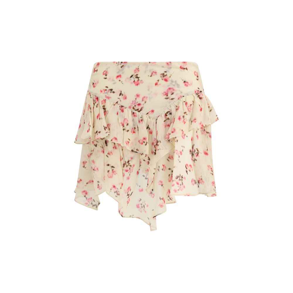 Marant Etoile Beige Viscose Mini Skirt