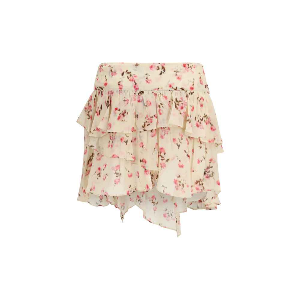 Marant Etoile Beige Viscose Mini Skirt