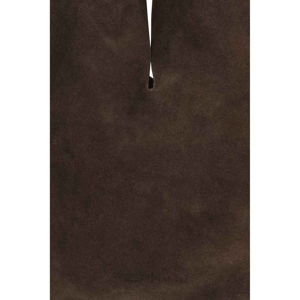 Manebi Brown Calf Leather Bos Taurus Shoulder Bag