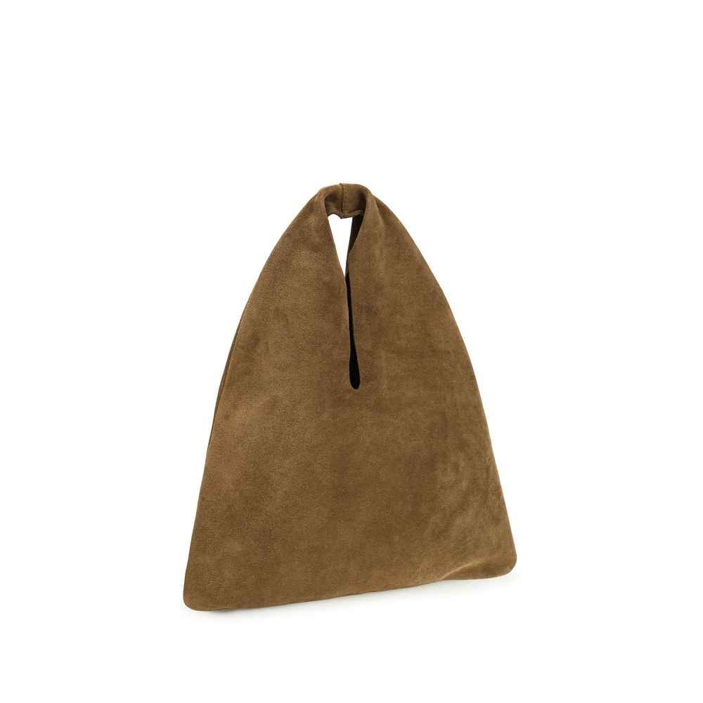 Manebi Brown Calf Leather Bos Taurus Shoulder Bag