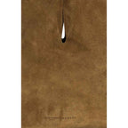 Manebi Brown Calf Leather Bos Taurus Shoulder Bag
