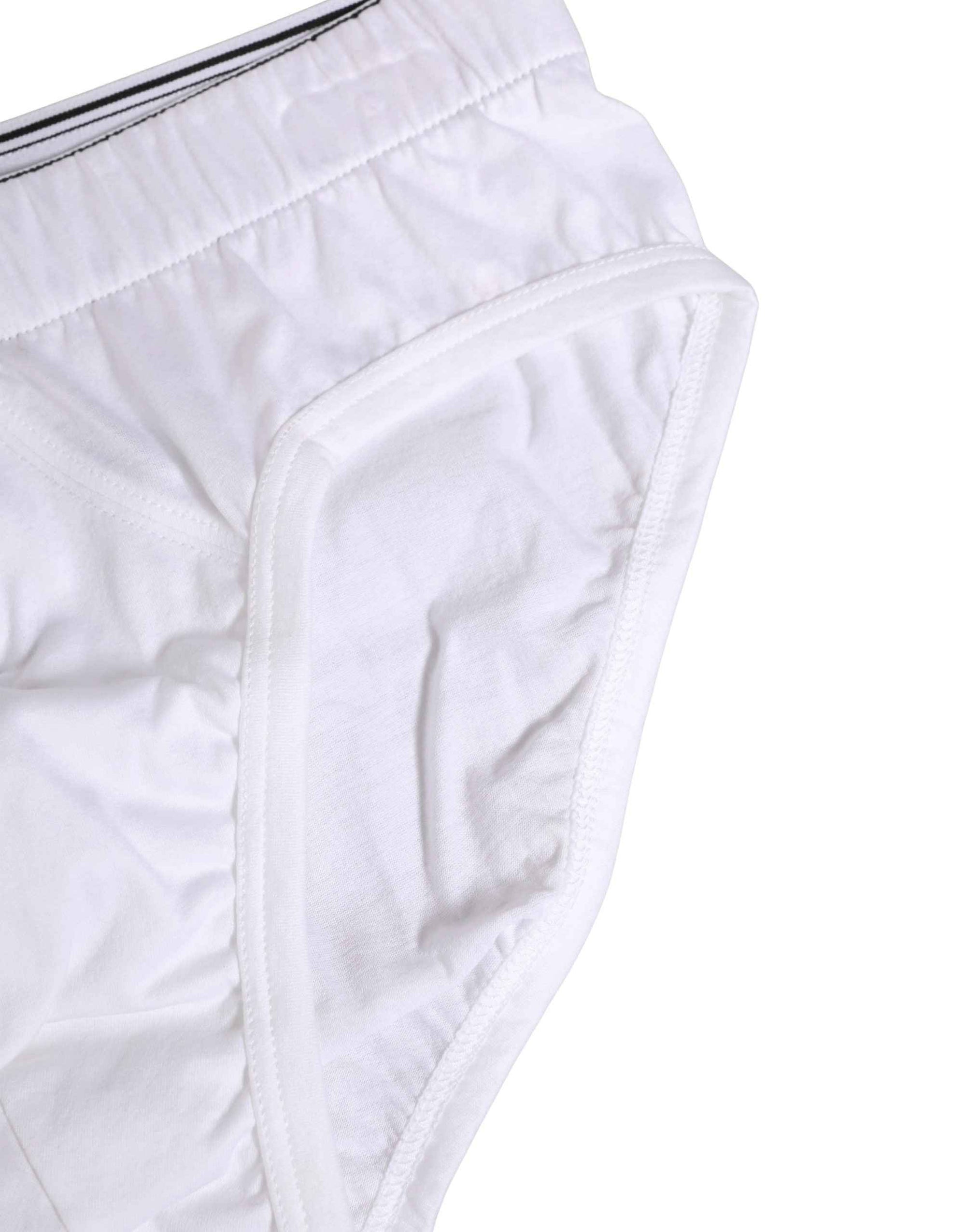 Dolce & Gabbana White Cotton Regular Men Midi Brief Underwear