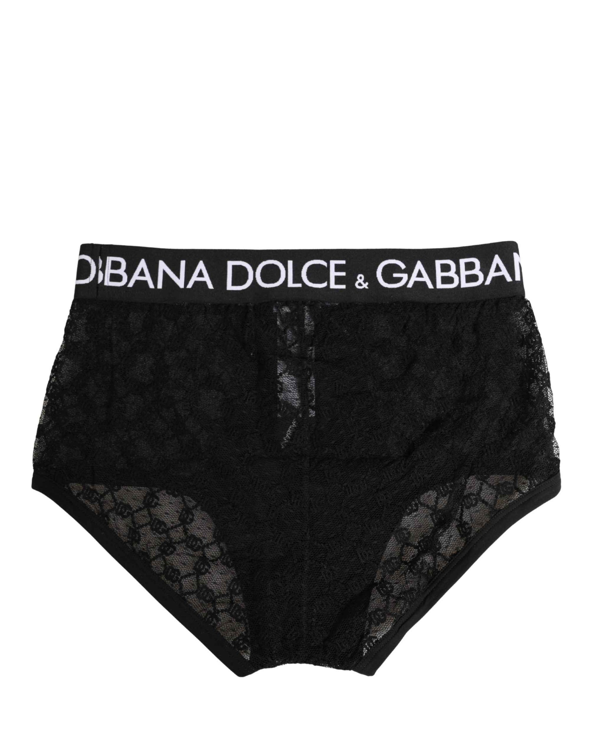 Dolce & Gabbana Black Nylon DG Logo Men Brando Brief Underwear