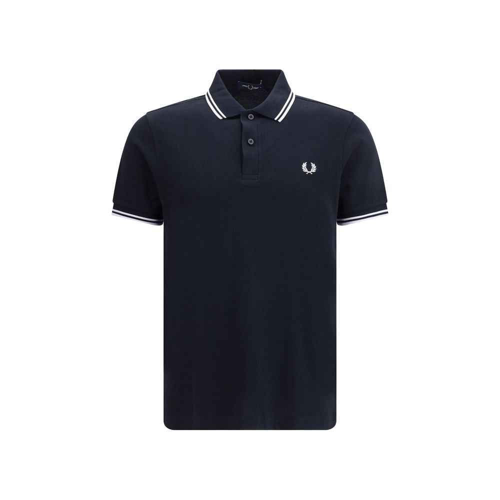 Fred Perry Blue Cotton Polo Shirt
