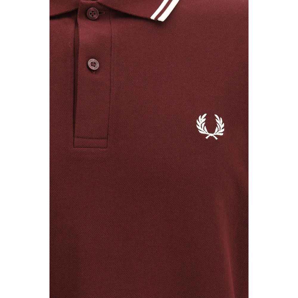 Fred Perry Bordeaux Cotton Polo Shirt