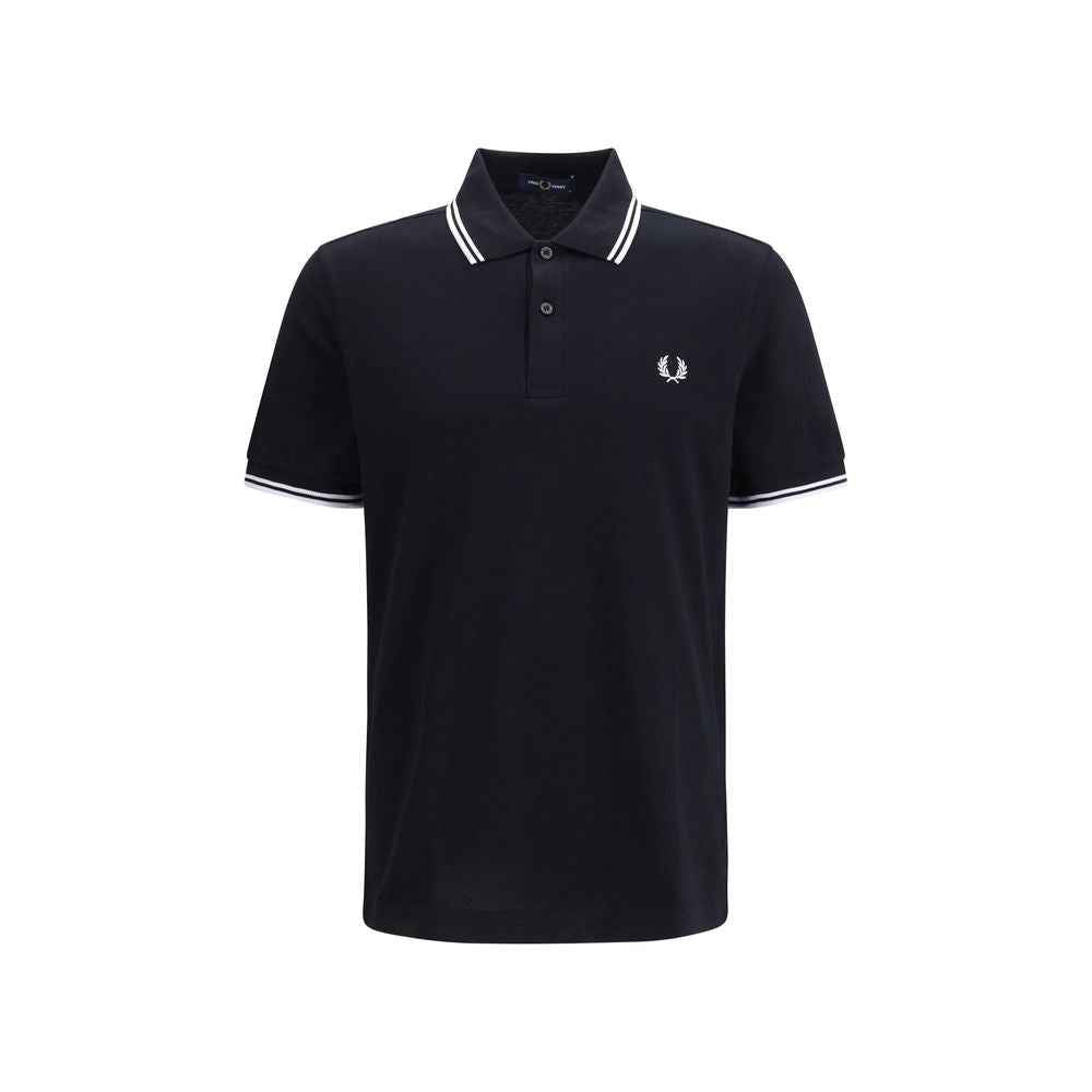 Fred Perry Black Cotton Polo Shirt