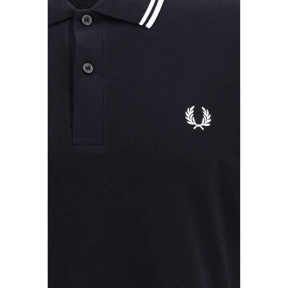 Fred Perry Black Cotton Polo Shirt