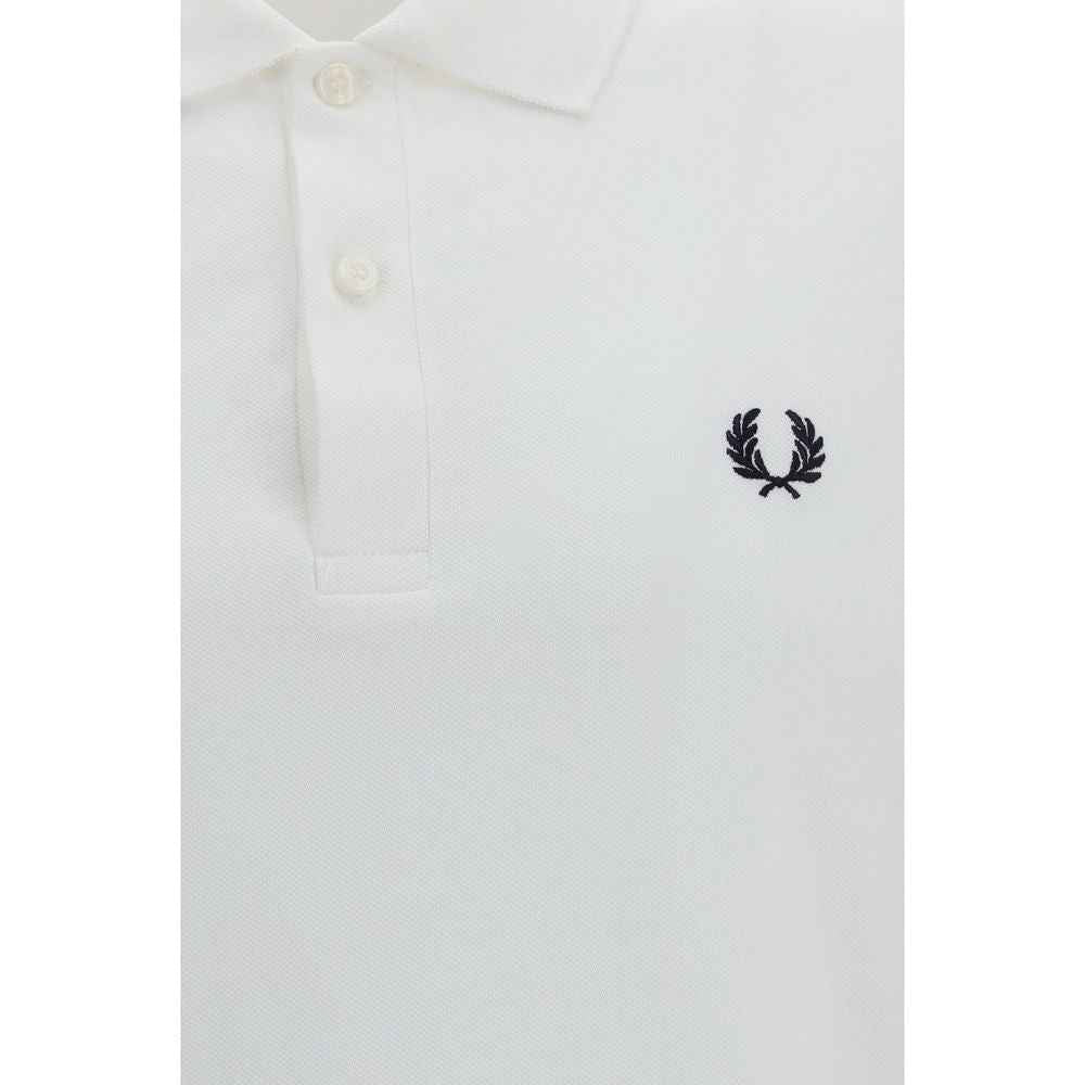 Fred Perry White Cotton Polo Shirt