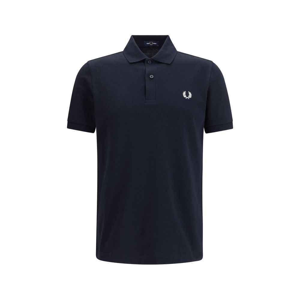 Fred Perry Blue Cotton Polo Shirt