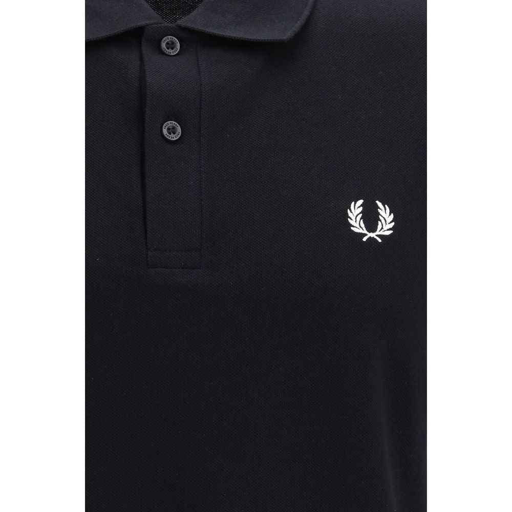 Fred Perry Black Cotton Polo Shirt