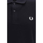 Fred Perry Black Cotton Polo Shirt