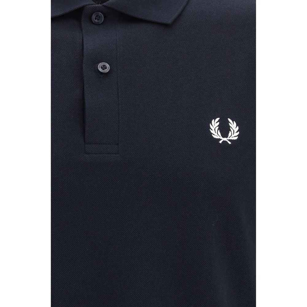 Fred Perry Blue Cotton Polo Shirt