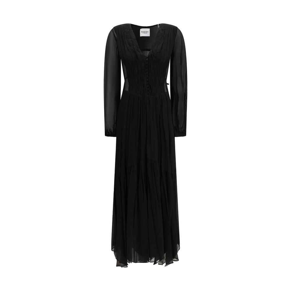 Marant Etoile Black Viscose Casual Dress