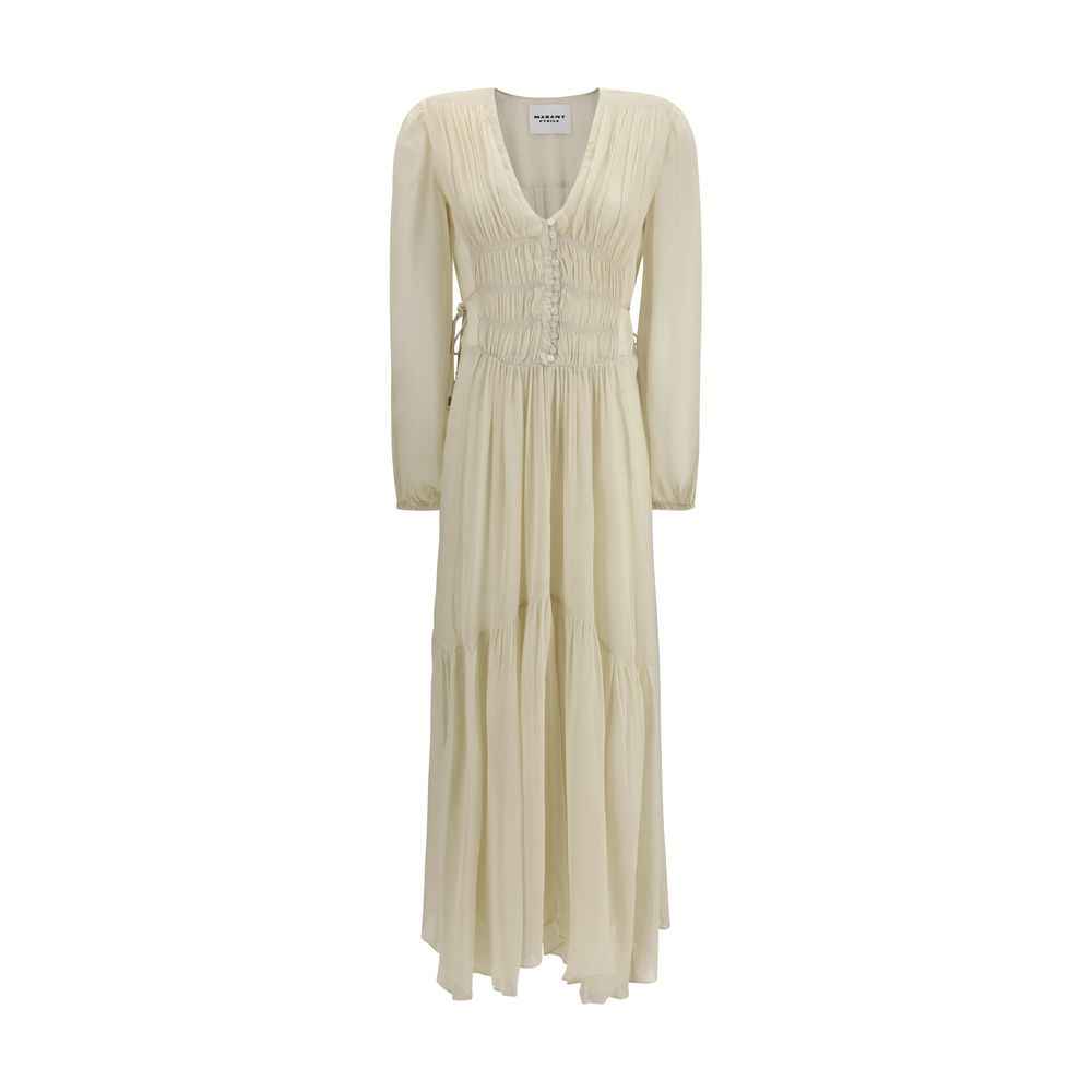 Marant Etoile Beige Viscose Casual Dress