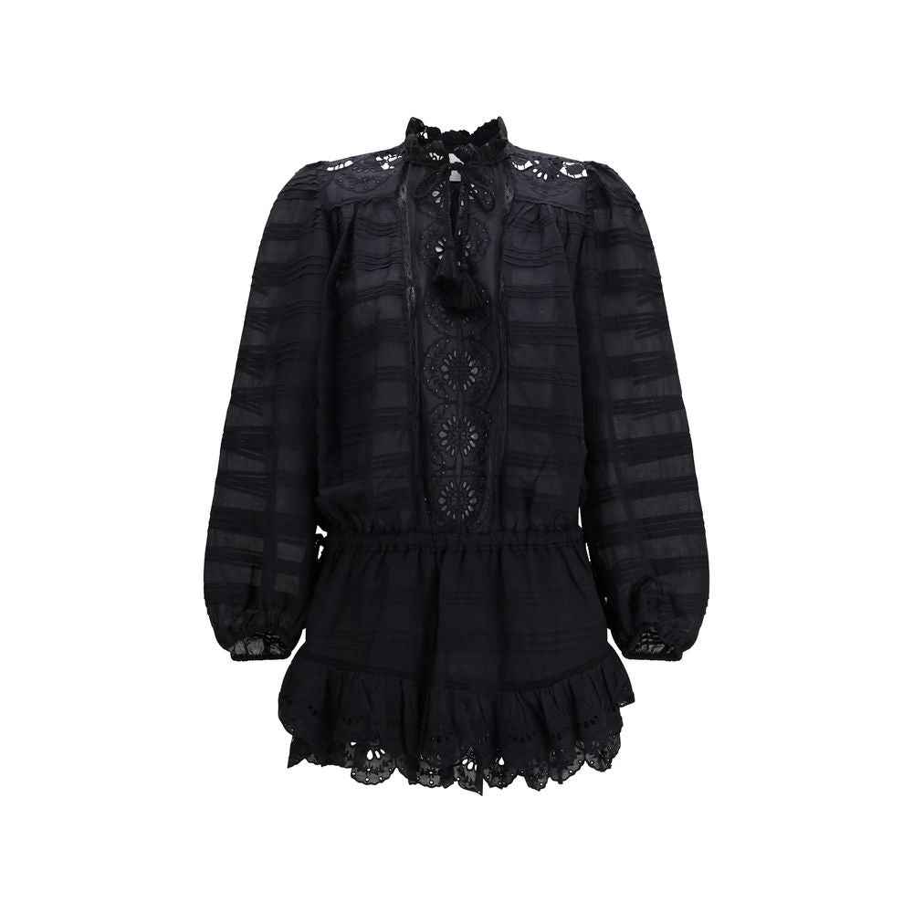 Marant Etoile Black Cotton Casual Dress