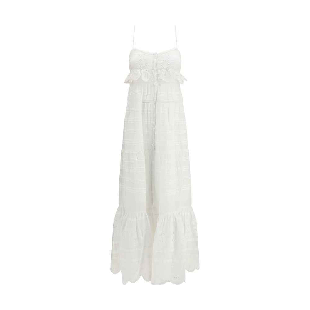 Marant Etoile White Cotton Casual Dress