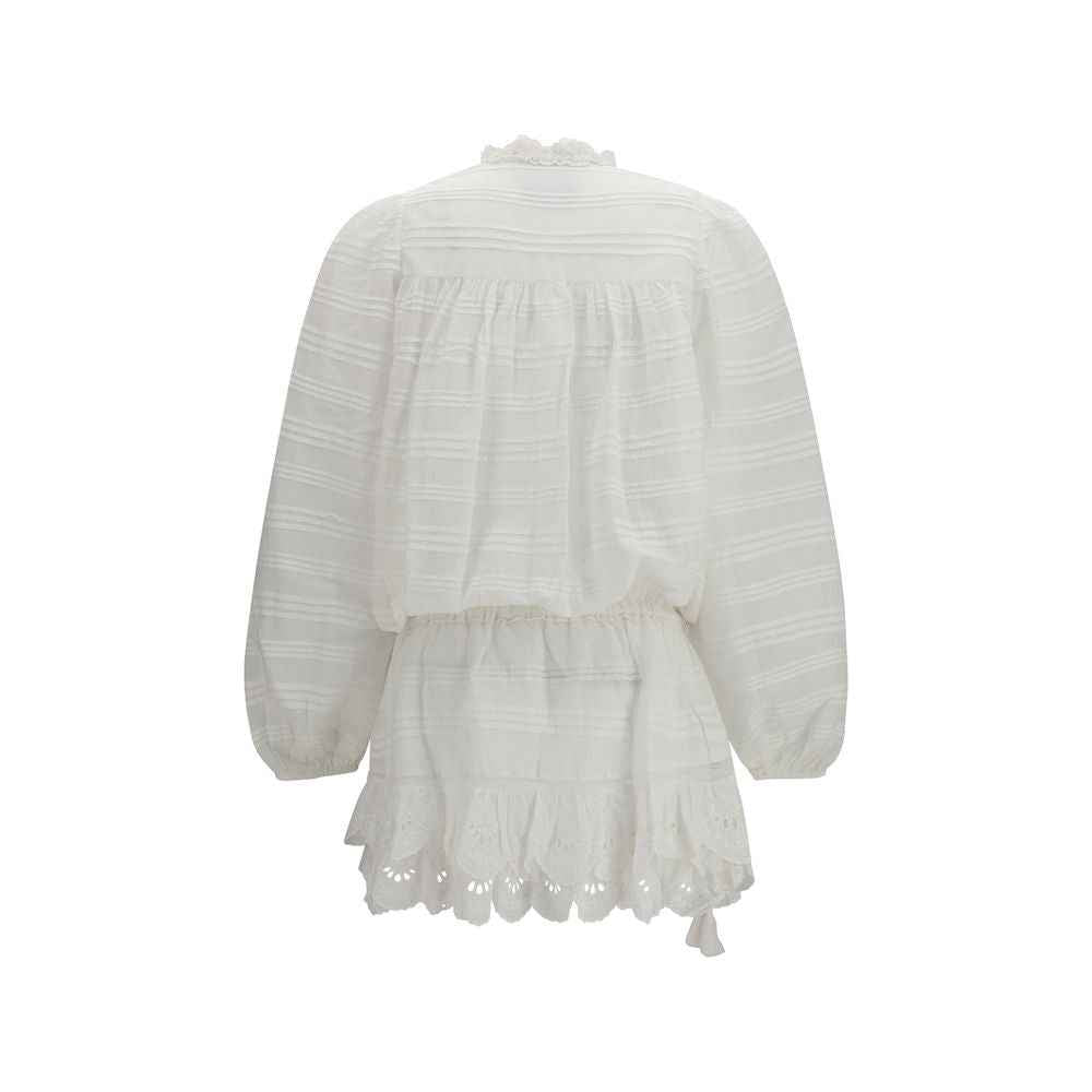 Marant Etoile White Cotton Casual Dress