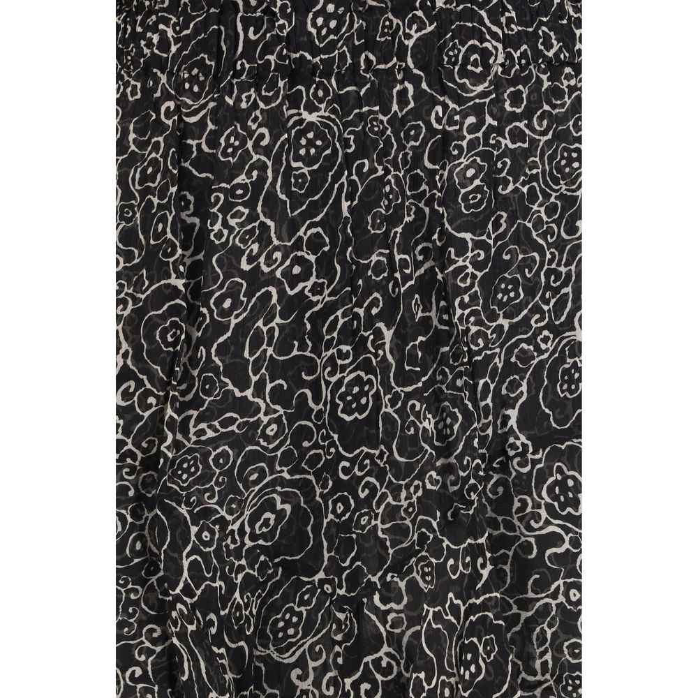 Marant Etoile Black Viscose Bermuda Shorts