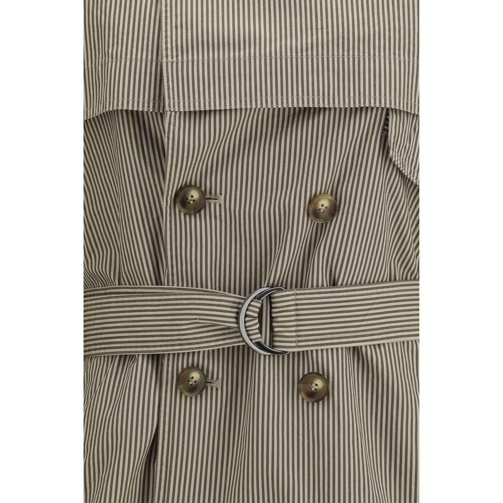 Marant Etoile Bicolor Cotton Trench Coat