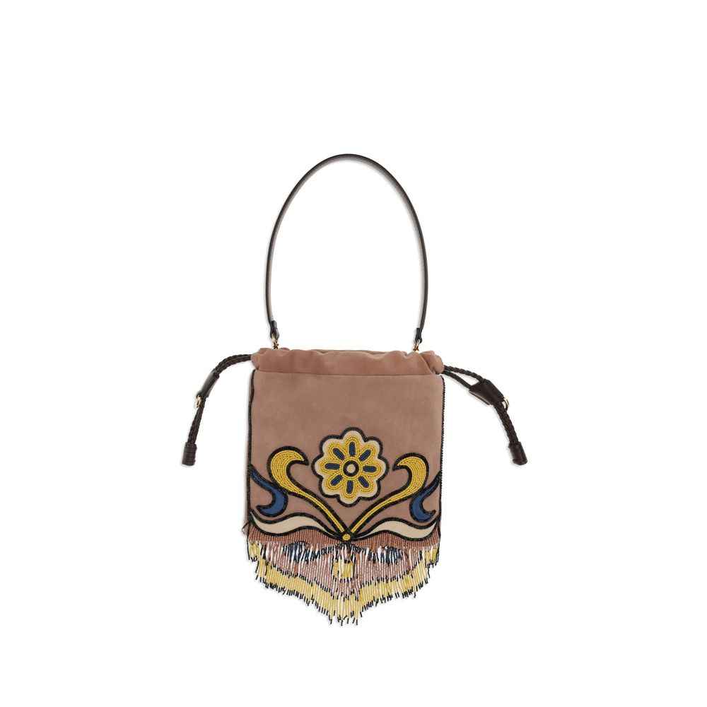 Etro Multicolor Goatskin Shoulder Bag