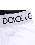 Dolce & Gabbana White Logo Waistband Regular Boxer Underwear