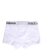 Dolce & Gabbana White Logo Waistband Regular Boxer Underwear