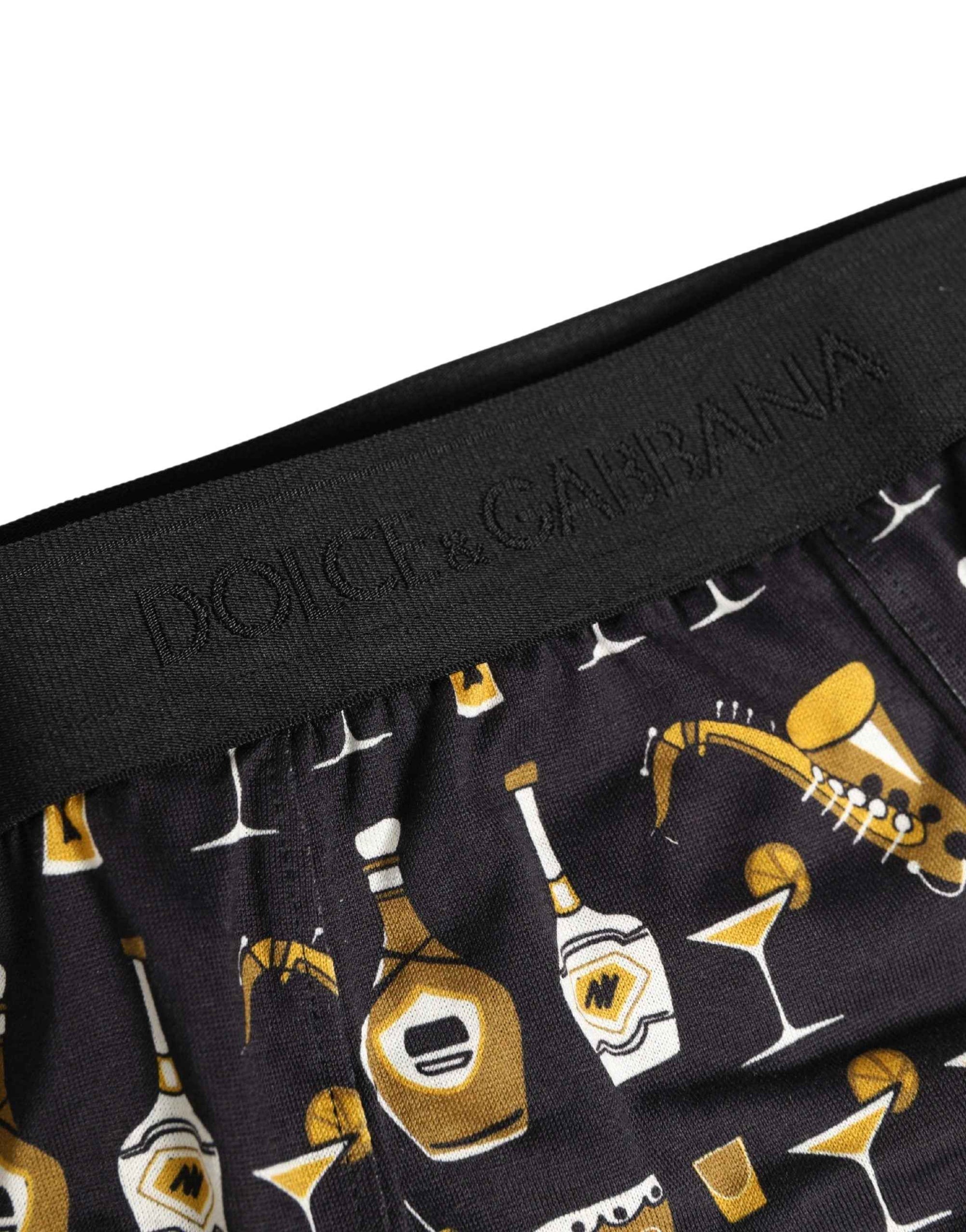 Dolce & Gabbana Black Jazz Cocktail Men Brando Brief Underwear