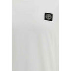 Stone Island White Cotton T-Shirt