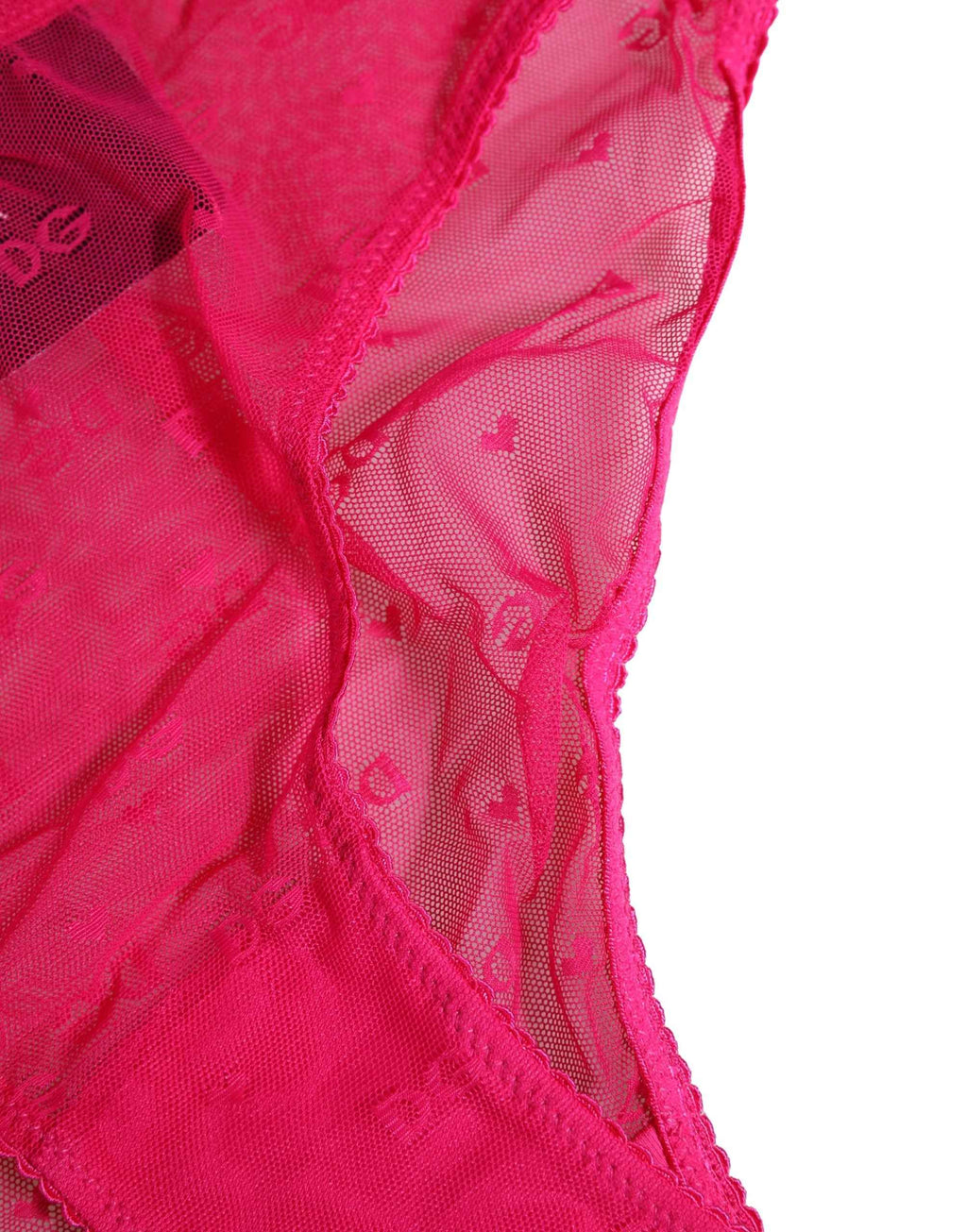 Dolce & Gabbana Pink Lace Cheekini Lingerie Panty Brief Underwear