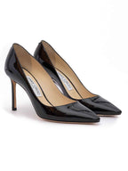 Jimmy Choo Black Patent Leather Romy 85 Pumps