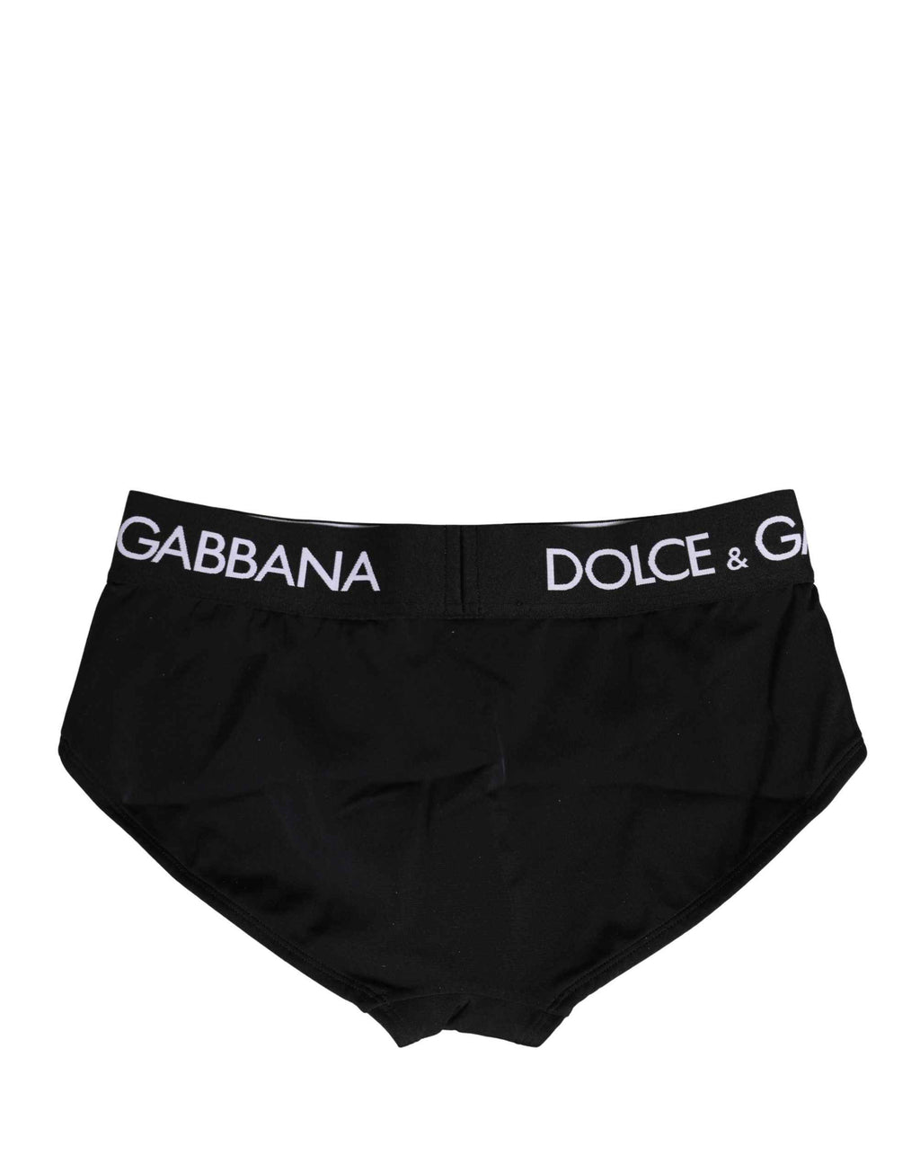 Dolce & Gabbana Black Nylon Stretch Coulotte Panty Underwear