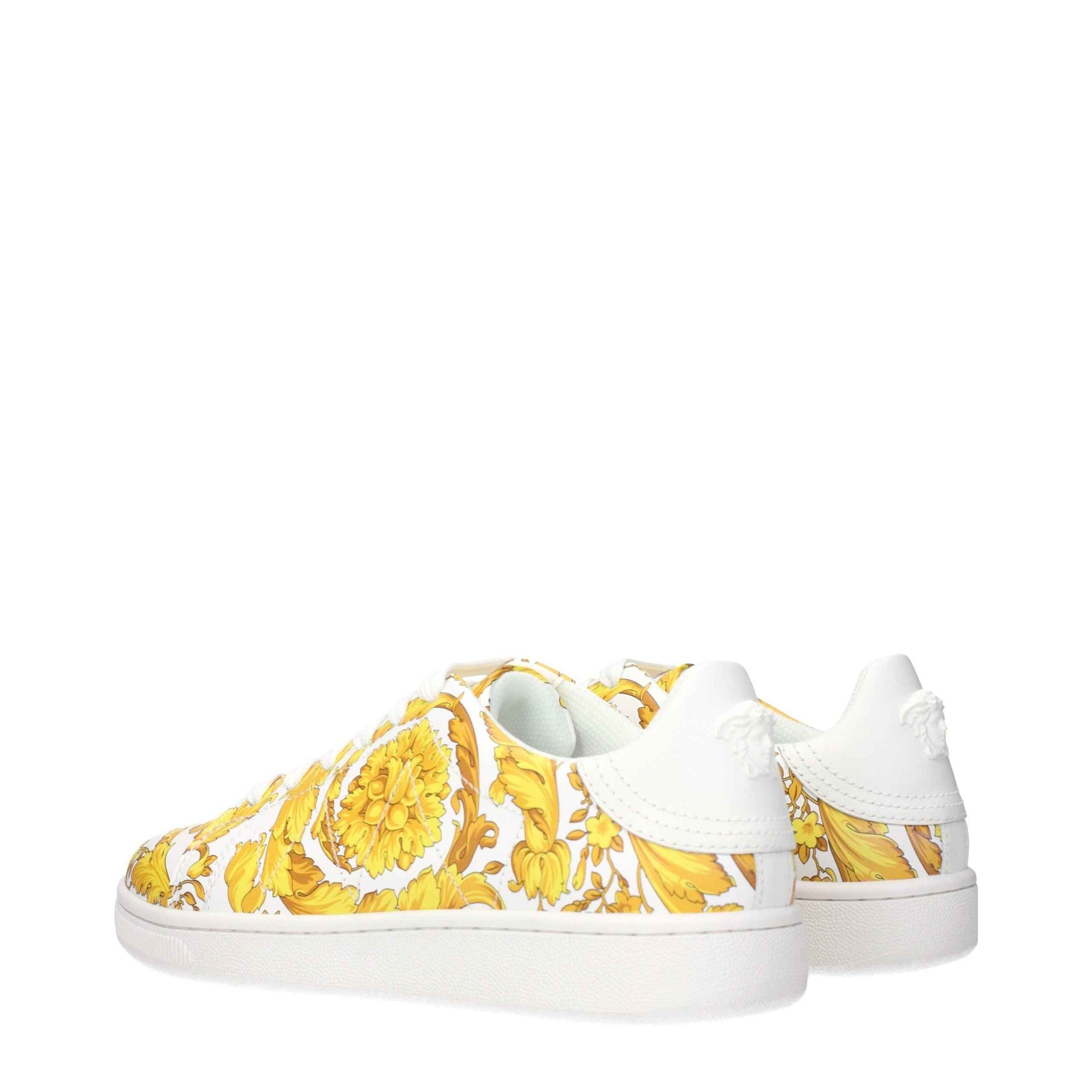 Versace White Leather Sneakers