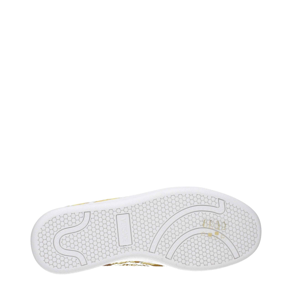 Versace White Leather Sneakers