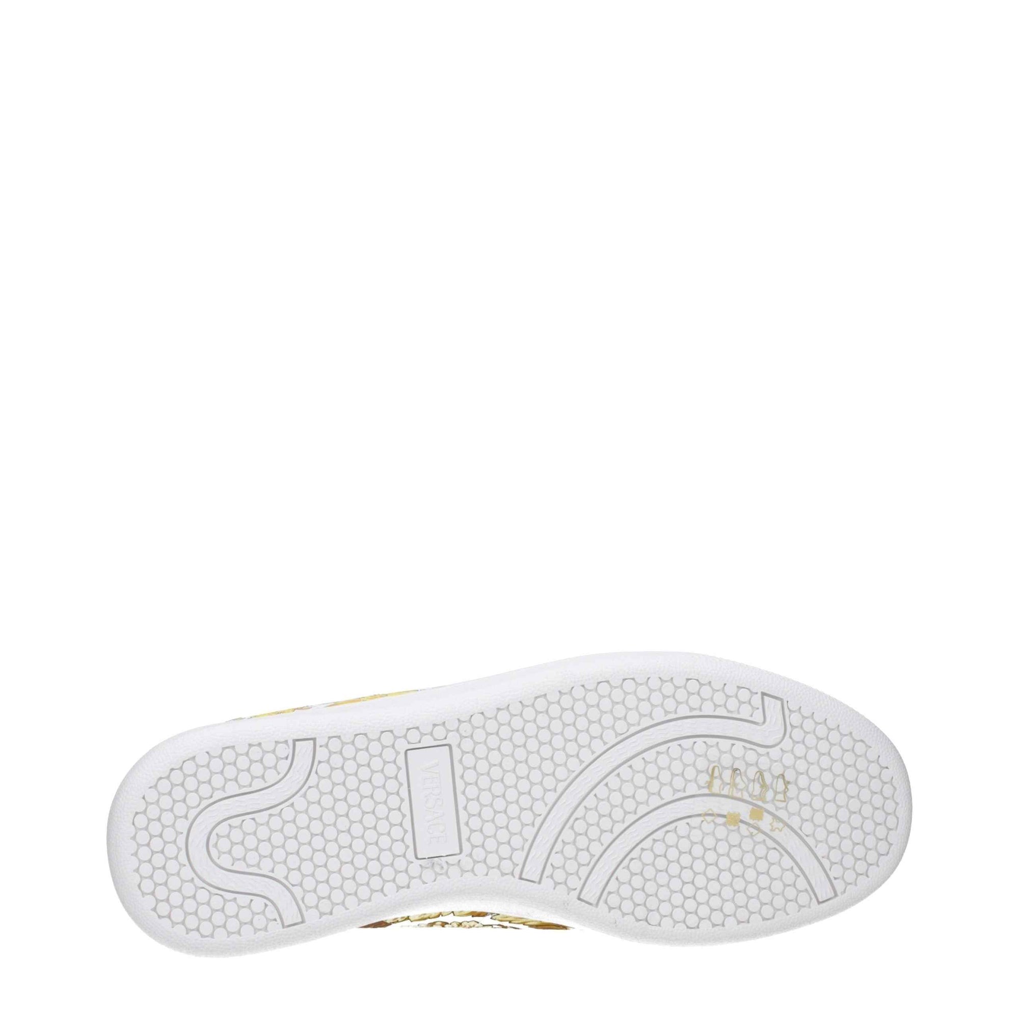 Versace White Leather Sneakers